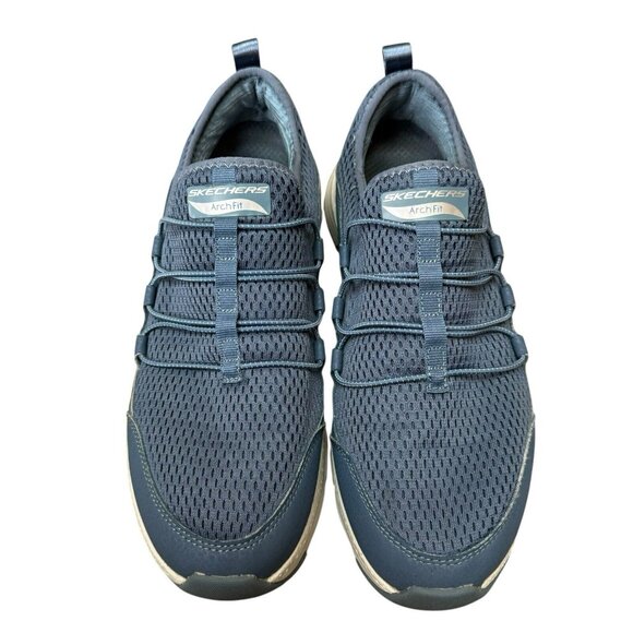 Skechers Womens Arch Fit Lucky Thought 149056 Blue Running Shoes Sneakers Sz 10 - Picture 3 of 9